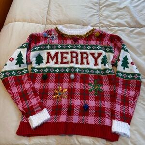Red and Green Holiday Sweater